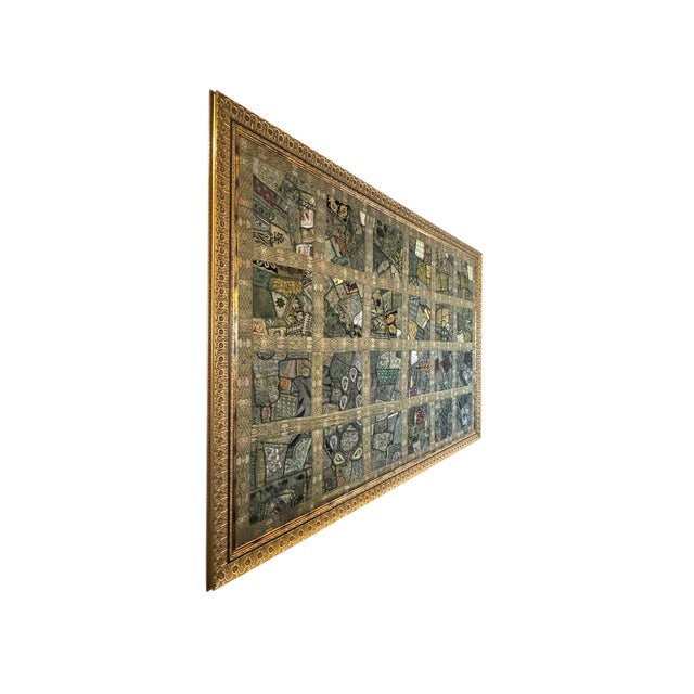 Art Nouveau Large Late 20th Century Framed Tapestry For Sale - Image 3 of 9