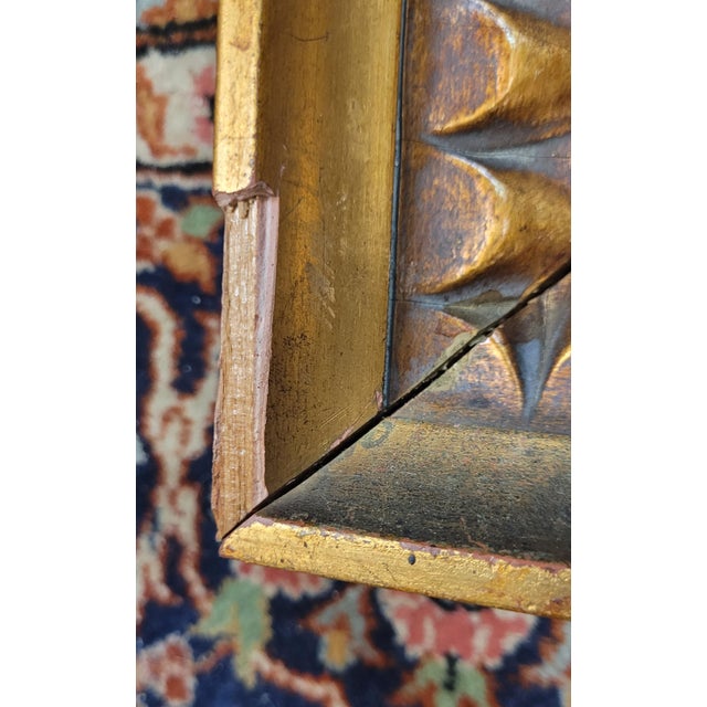 Gold H Moser 19th C. Oil on Wood Panel Portrait of a Rabbi Mounted in a Gilt Frame For Sale - Image 8 of 9