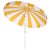 Buti 9 Ft Crank Umbrella, Yellow Cabana Stripe/White Pole For Sale In Philadelphia - Image 6 of 8