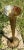 Antique 18" l.c. Tiffany Favrile Iridescent Trumpet Vase With Tiffany Furnaces Bronze Base For Sale - Image 10 of 12