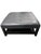 Early 21st Century Arhaus Camden Collection Butler Leather Ottoman in Slate Showroom Sample For Sale - Image 5 of 11