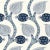 Schumacher Nurata Embroidery Fabric in Lapis For Sale