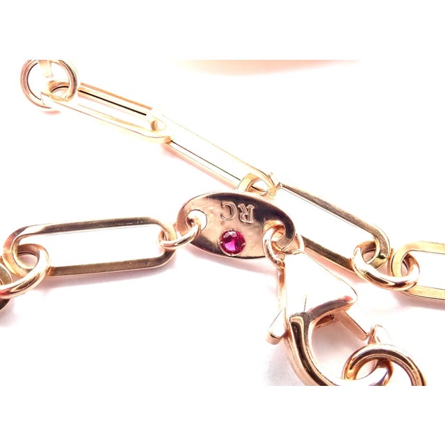 Late 20th Century Roberto Coin Rose Gold Diamond Large Locket Pendant Necklace For Sale - Image 9 of 11