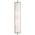 Thomas O'Brien for Visual Comfort Signature Calliope Tall Bath Light in Polished Nickel with White Glass For Sale