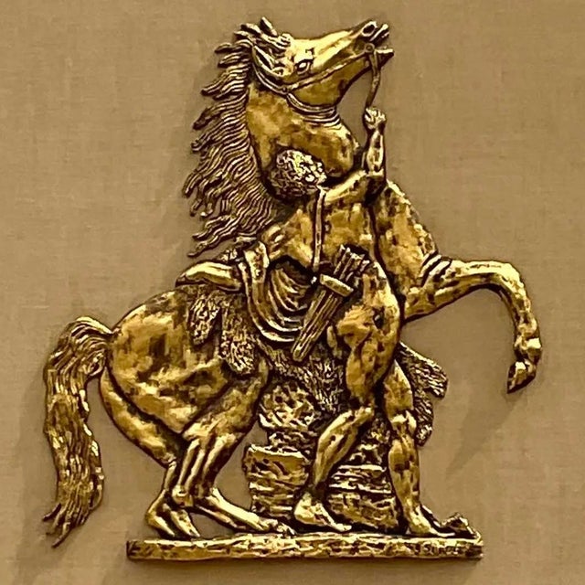 Vintage Grand Tour Gladiator and Horse Fiberglass Relief For Sale - Image 13 of 15