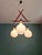 Scandinavian Chandelier in Teak and White Opaline Glass, 1960s For Sale - Image 11 of 18
