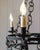 Mid 20th Century 20th-Century French Wrought Iron Chandelier with Foliate Crown For Sale - Image 5 of 10