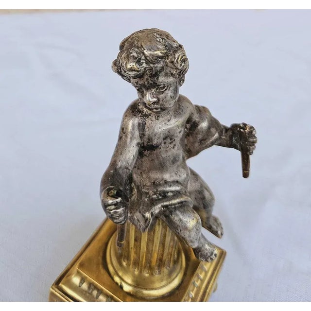 Bronze Putti Pair, 1830, Set of 2 For Sale - Image 9 of 11