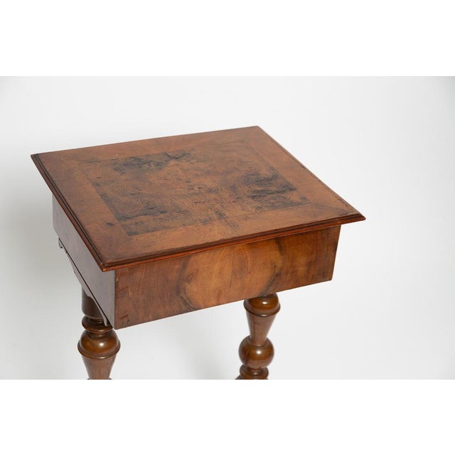 Antique Sewing Table with 2 Drawers, 1905 For Sale - Image 16 of 18