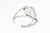 Metal Mid 20th Century Southwestern Navajo Native American Style Moss Agate Silver Cuff Bracelet For Sale - Image 7 of 9