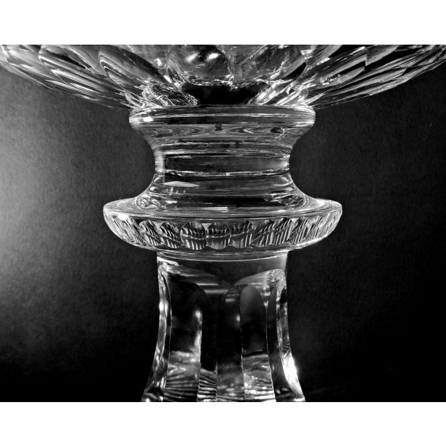1980s Florentine Renaissance Style Huge Italian Cut and Ground Crystal Medici Vase For Sale - Image 9 of 13