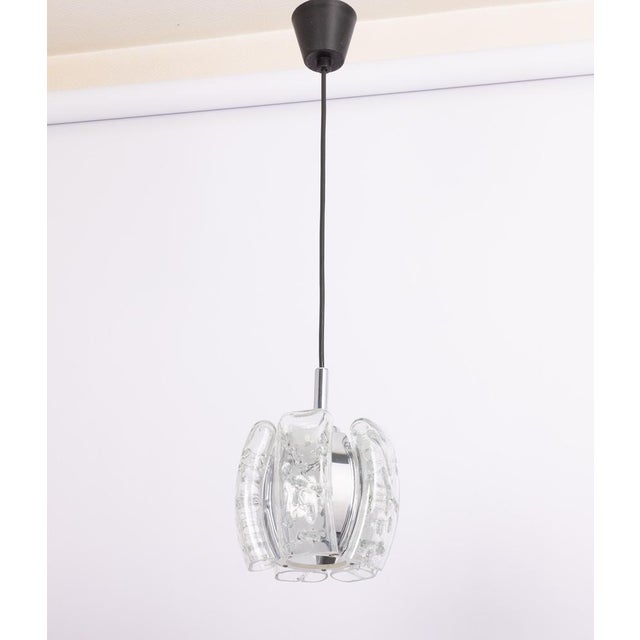 Murano Tube Pendant Light by Doria, 1970s For Sale - Image 9 of 12