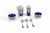 Antique Silver-Mounted Cobalt Blue Glass Condiment Set, 1900, Set of 7 For Sale - Image 18 of 18