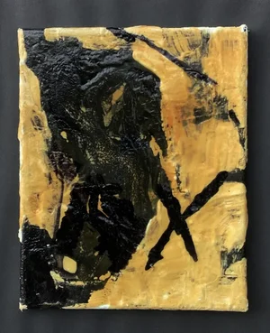 Jerzy Kubina Untitled Abstraction Acrylic Painting on Canvas