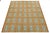 Swedish-Style Geometric Flatweave Wool Rug in Rust and Sky Blue For Sale - Image 4 of 10