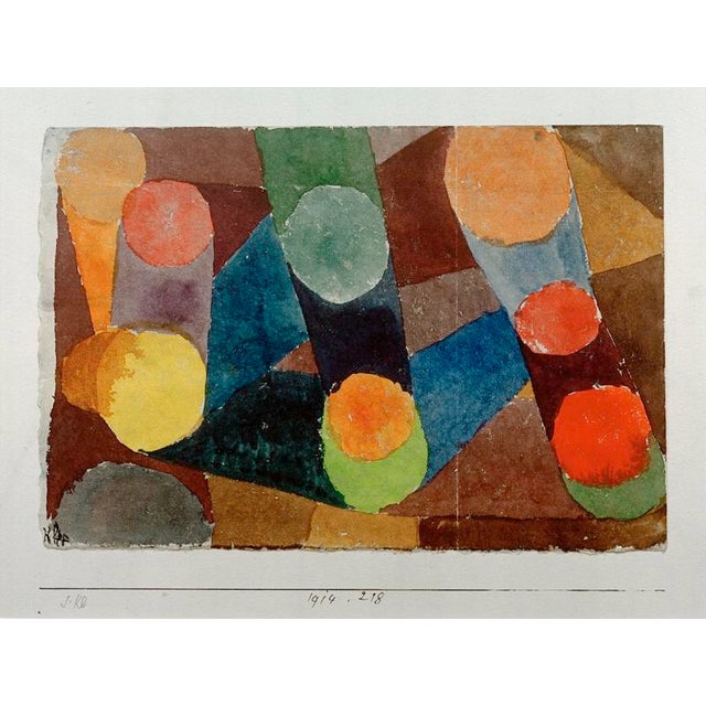 Colour Circles Connected By Colour Bands P. Klee, Abstract, Farbige Kreise durch Farbbänder Verbunden , 1914 Klee, Paul....