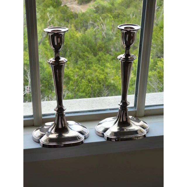Traditional Antique Georgian Candlesticks For Sale - Image 3 of 10