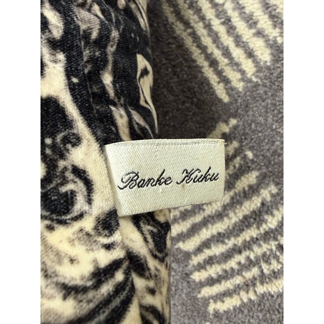 Banke Kuku Abstract Velvet Throw Pillow For Sale - Image 11 of 13