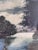 Blue European Artist, Riverside Cottage Landscape, 1970s, Paper, Framed For Sale - Image 8 of 15