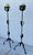 Mid 20th Century Mid 20th Century Spanish Forged Iron Floor Candlesticks, Torchieres 5 Ft Tall - Pair For Sale - Image 5 of 16