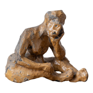 French Earthenware Abstract Figural Sculpture