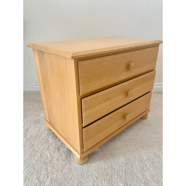 Late 20th Century Ethan Allen American Dimensions Three Drawer Chest Side/Night/Accent Chest Mint Vintage Condition For Sale - Image 12 of 13