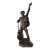 Victorian Elkington & Co. 32" Bronze Warrior King Statue Sculpture, C. 1860–1880 For Sale