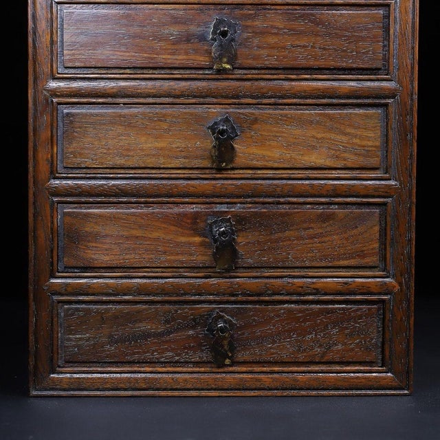 Vintage Chinese Huali Rosewood 6-Drawer Treasure Cabinet / Jewelry Chest For Sale In Los Angeles - Image 6 of 9