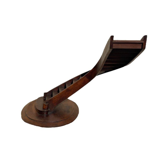 Mahogany Spiral Masters Staircase For Sale - Image 9 of 13