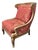 Erwin Lambeth French Empire Style Carved Giltwood Bergere Chair For Sale
