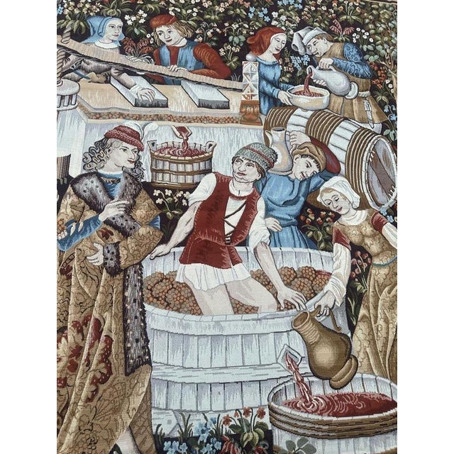 Aubusson Style Jacquard Tapestry, 1980s For Sale - Image 6 of 18