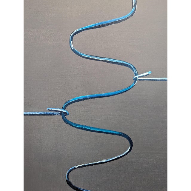 Textile Tommy Taylor "Hostel #2" Contemporary Neutral Toned Realistic Close Up of Mattress Springs, 2023 For Sale - Image 7 of 9