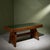 This Italian desk from the 1940s is constructed from solid and veneered chestnut. The desk features a "grissinato" carved...
