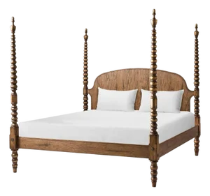 Colonial Turned-Post Four-Poster King Bed