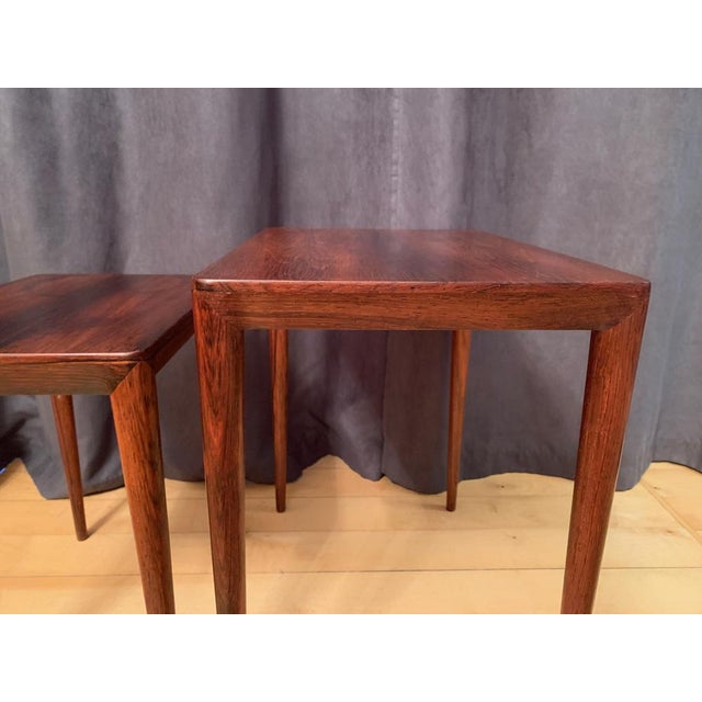 Rosewood Tables 64 B by Erik Riisager Hansen, Haslev Møbelsnedkeri, Denmark, 1960s, Set of 2 For Sale - Image 11 of 17