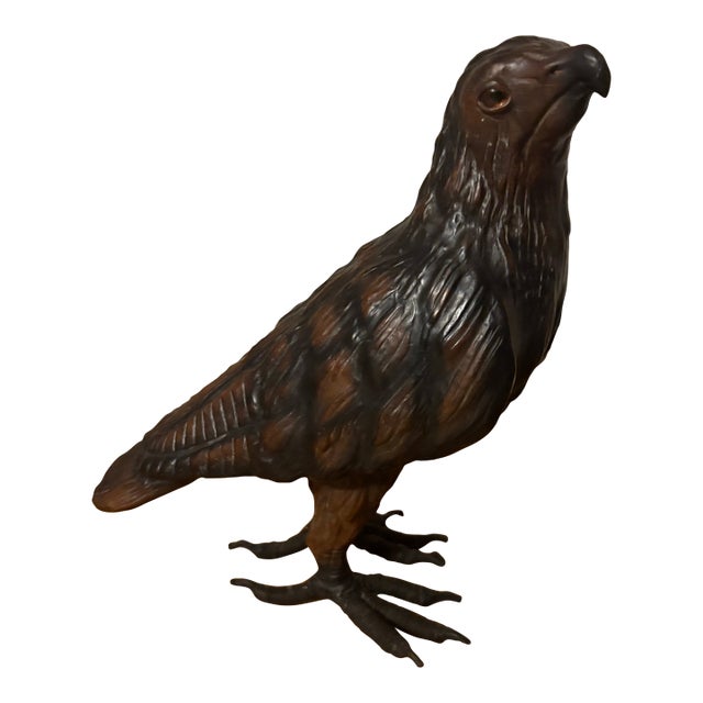 Early 20th Century European Leather Hawk For Sale