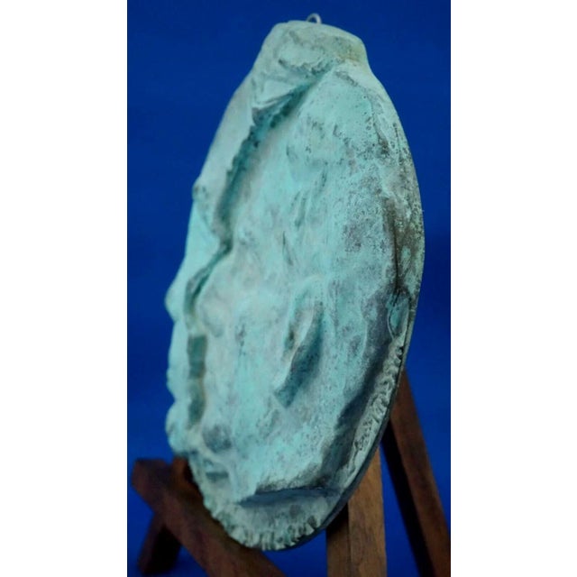 Late 19th Century 19th Century Bronze Plaque Sculpture Depicting Giuseppe Mazzini from Cesare Boneschi, Massari Foundry, 1895 For Sale - Image 5 of 18