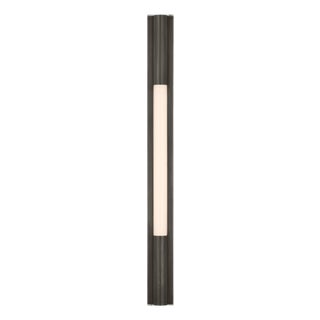 Ian K. Fowler for Visual Comfort Signature Ellington 32" Slimline Bath Light in Bronze with White Glass For Sale