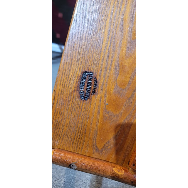 Wood 1940s Stamped Old Hickory Coffee Table For Sale - Image 7 of 7