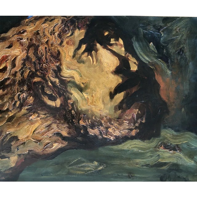 Sylvain Vigny, Visage, Oil on Canvas, Framed For Sale