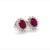 Natural Ruby Diamond Earrings 14k Gold 4.04 TCW Certified For Sale In New York - Image 6 of 11