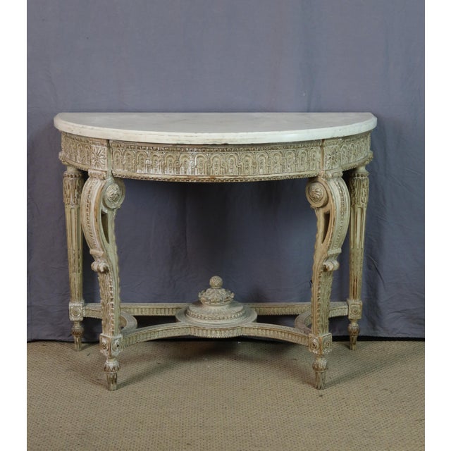 Console Table in Painted Wood, 1960s For Sale - Image 13 of 13