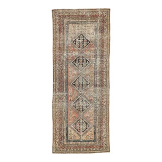 Mid 20th Century Distressed Antique Malayer Rug For Sale