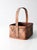 Cabin Vintage Woven Splint Basket With Bentwood Handle For Sale - Image 3 of 12
