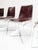 Italian Modern Leather Sling Back Chairs, 1970s, Set of 4 For Sale - Image 6 of 9