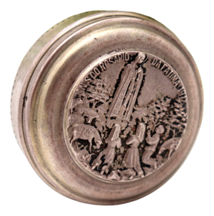 Silver Pill Box with Our Lady