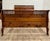 Vintage Queen Size Pine Sleigh Bed For Sale - Image 4 of 12