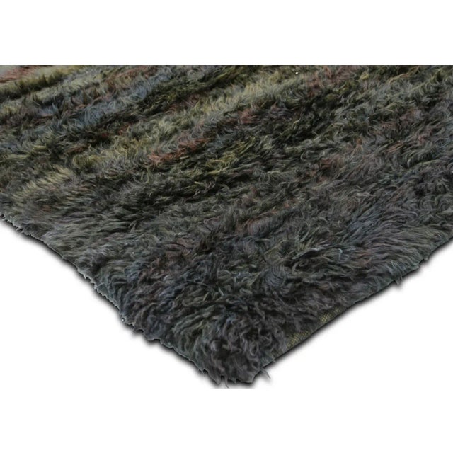 Contemporary Contemporary Turkish Shag Rug For Sale - Image 3 of 6