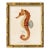 Contemporary Reproduction of Vintage "Red Seahorse" Giclee Print, Framed For Sale