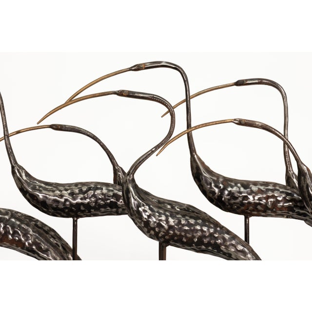 Joseph Famulari Metal Group of Egrets Sculpture by Austin Productions For Sale In Detroit - Image 6 of 7